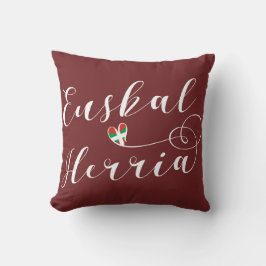 Heart Euskal Herria Pillow, Baskiska Flagga Kudde