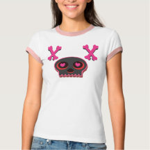 Heart Eyed Cute Skull T-shirt