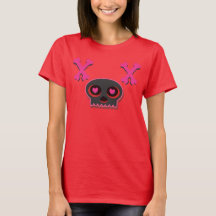 Heart Eyed Cute Skull T-shirt