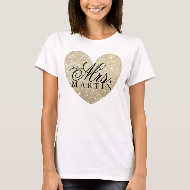 Heart Fab framtiden Mrs shirt T (Framsida)