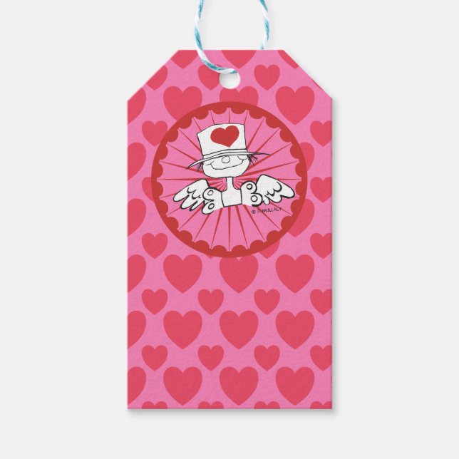 "Heart Fairy"© Birthday Gift Märkre Presentetikett (Framsidan)