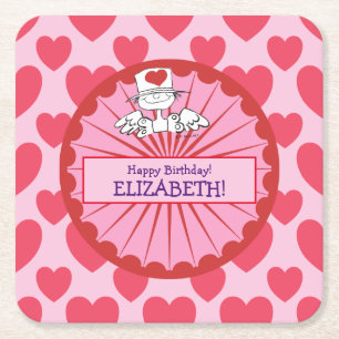 ’Heart Fairy’ c fjällande Underlägg Papper Kvadrat