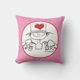 "Heart Fairy" Skräddarsydd Rosa Kuddvarsfodral Kudde