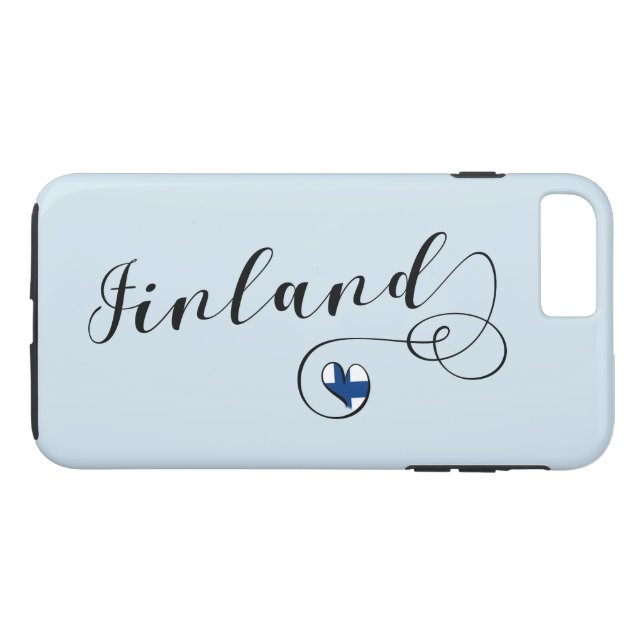 Heart Finland Mobile Phone Case, finska Case-Mate iPhone Skal (Baksida (horisontal))