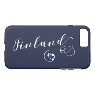 Heart Finland Mobile Phone Case, finska