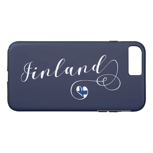 Heart Finland Mobile Phone Case, finska Case-Mate iPhone Skal (Baksida (horisontal))