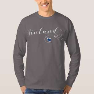 Heart Finland Tee Shirt, Finlands, Finland