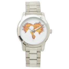 Heart flame women's watch  armbandsur