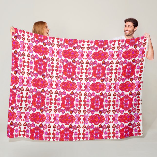 Heart Fleece Blanket (På plats)