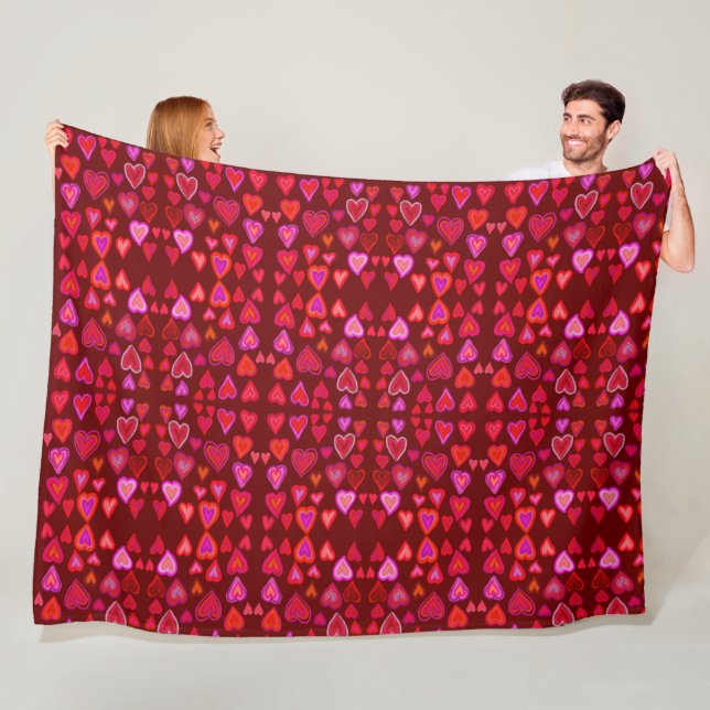 Heart Fleece Blanket (På plats)