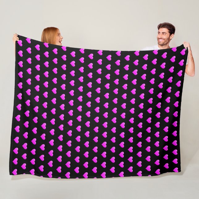 Heart Fleece Blanket - Anpassningsbar Färg (På plats)