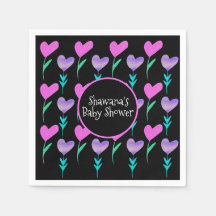 Heart Floral Alla hjärtans dag Baby Shower   