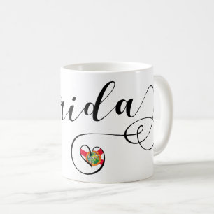 Heart Florida Mugg, Floridian Kaffemugg