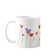 "Heart Flowers" kaffe mugg