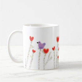 "Heart Flowers" kaffe mugg