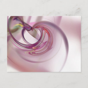 Heart Fractal Vykort