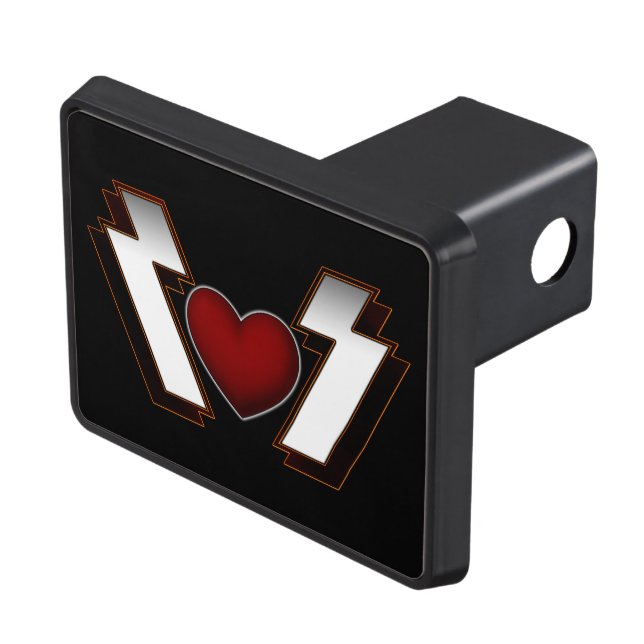 Heart från tungt Metall Dragkroksskydd (Topp Höger)