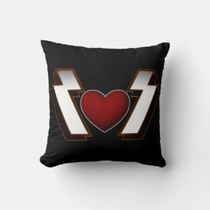 Heart från tungt Metall Kudde