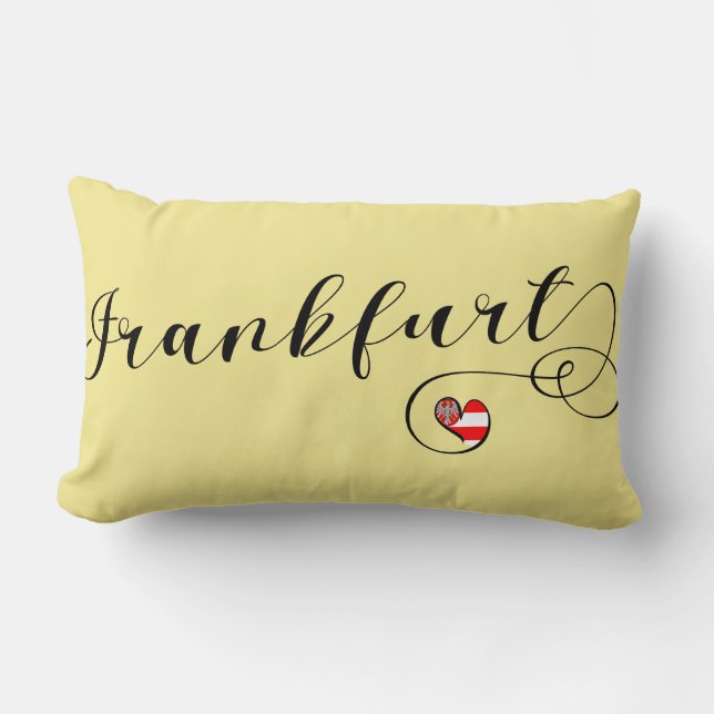 Heart Frankfurt, Hesse, Tyskland Lumbarkudde (Framsida)