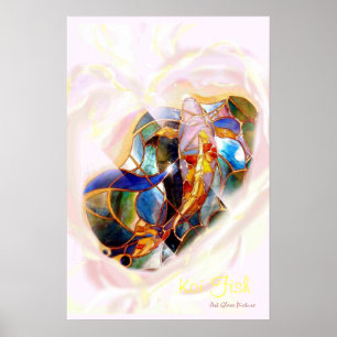 Heart Fullt Koi Art Modern Wall Deco Poster