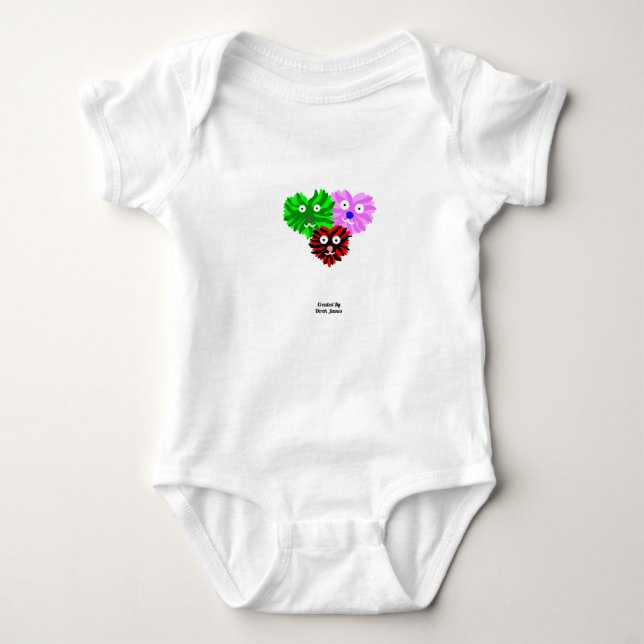 Heart Fuzzies Baby Jersey Bodykostym T Shirt (Framsida)