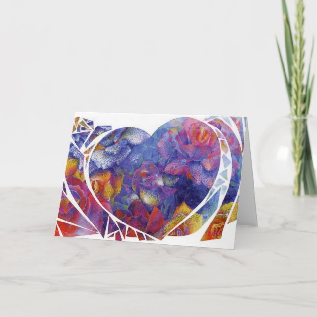 "Heart Garden" 5x7-in. Mappat kort (Framsida)