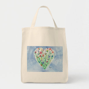 Heart Garden - KidsArt för CHOC Livsmedel Tote Tygkasse