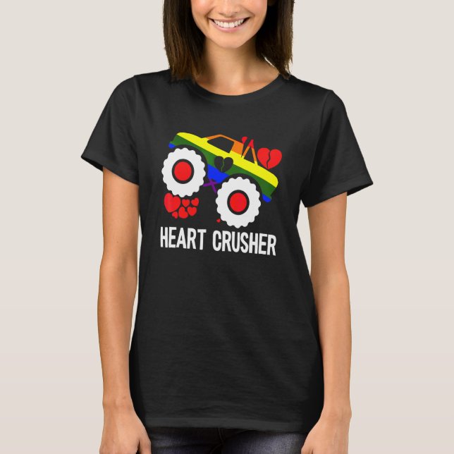 Heart Gay pride Crusher Lgbt Q Coola Trans Pride F T Shirt (Framsida)