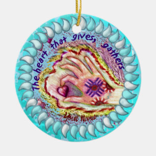 Heart Ge Gathers Christian ornament