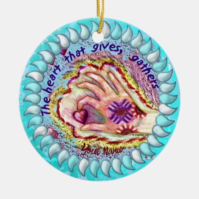 Heart Ge Gathers Christian ornament (Framsidan)