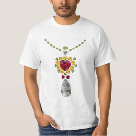 Heart Gemstone Art T Shirt