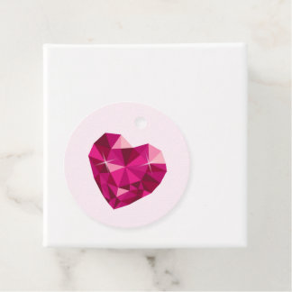 Heart Gemstone Gåvor Etiketter