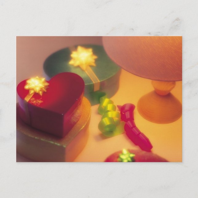 Heart Gift Boxes Vykort (Framsida)