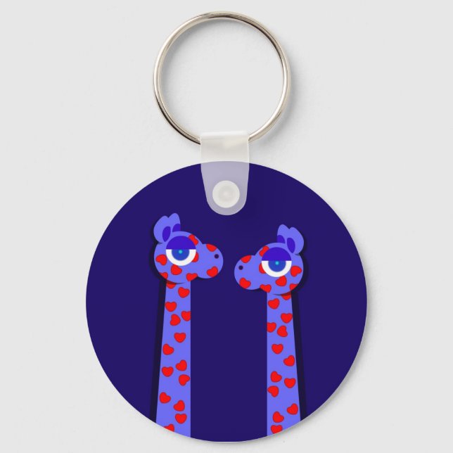HEART GIRAFFES-nyckelkedja Nyckelring (Framsida)