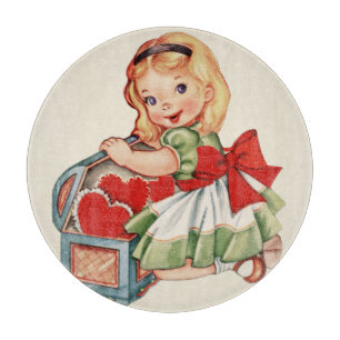 Heart Girl Child Retro Cute Children