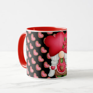 Heart Gnome Customize Färg Mugg