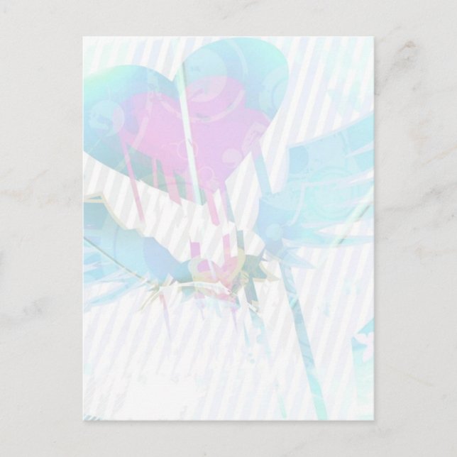 Heart Graffiti Postcards Vykort (Framsida)