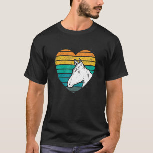 Heart Graphic Horse Lover Equestrian Rider Horses T Shirt
