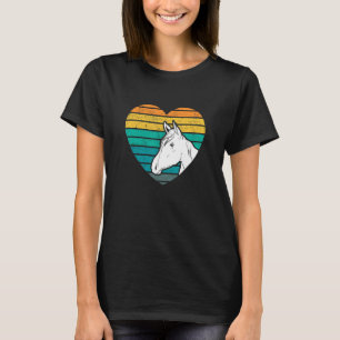 Heart Graphic Horse Lover Equestrian Rider Horses T Shirt