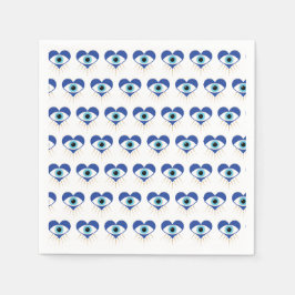 Heart Grekiska Evil Öga Pappersservett