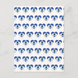 Heart Grekiska Evil Öga Vykort