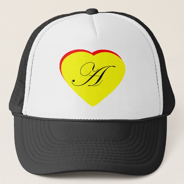 Heart Gult Red a Wedding bjudande MUSEUM Z Keps (Framsida)