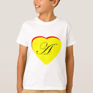 Heart Gult Red a Wedding bjudande MUSEUM Z T-shirt