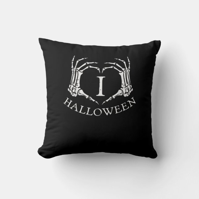Heart Halloween Skeleton Hand Costume Manar Women  Kudde (Framsida)