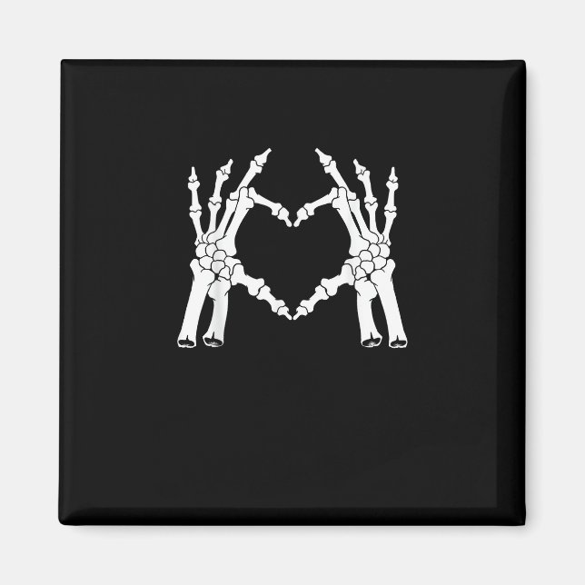Heart - Halloween Skeleton Hand Magnet (Framsidan)