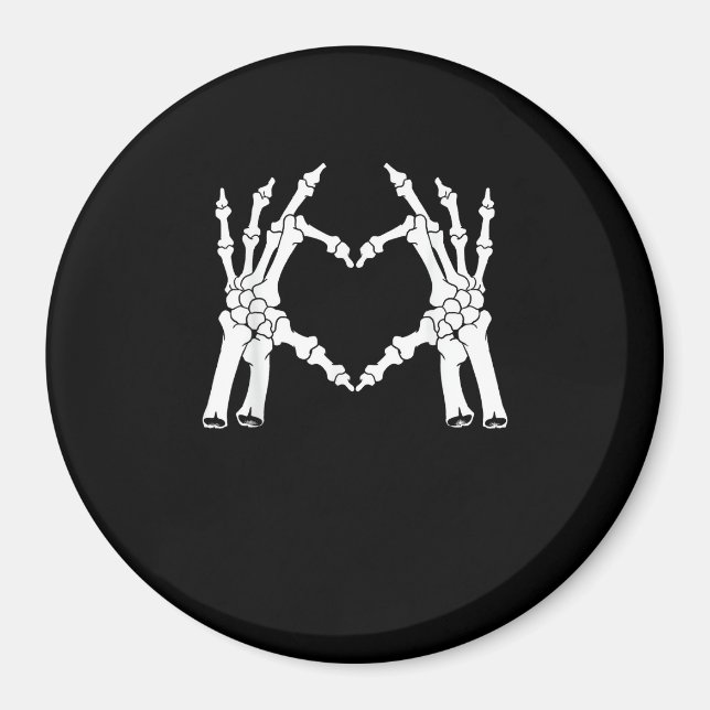 Heart - Halloween Skeleton Hand Magnet (Framsidan)