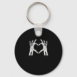 Heart - Halloween Skeleton Hand Nyckelring