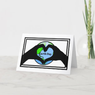 Heart Händer Earth Day Card Helgkort