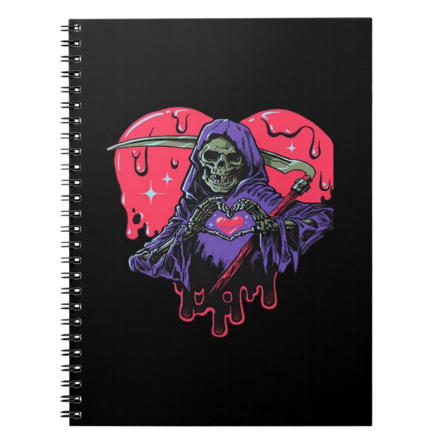 Heart Händer Reaper Classic Anteckningsbok (Framsidan)