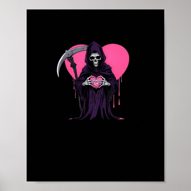 Heart Händer Reaper Classic Meme Poster (Framsidan)
